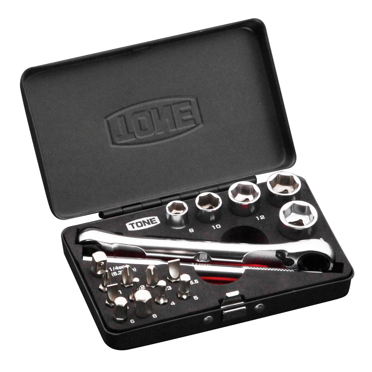 TONE Socket Wrench Bit Set MIX21620MBK Drive 6.35mm 14 Bit Hex Size 6.35mm NEW