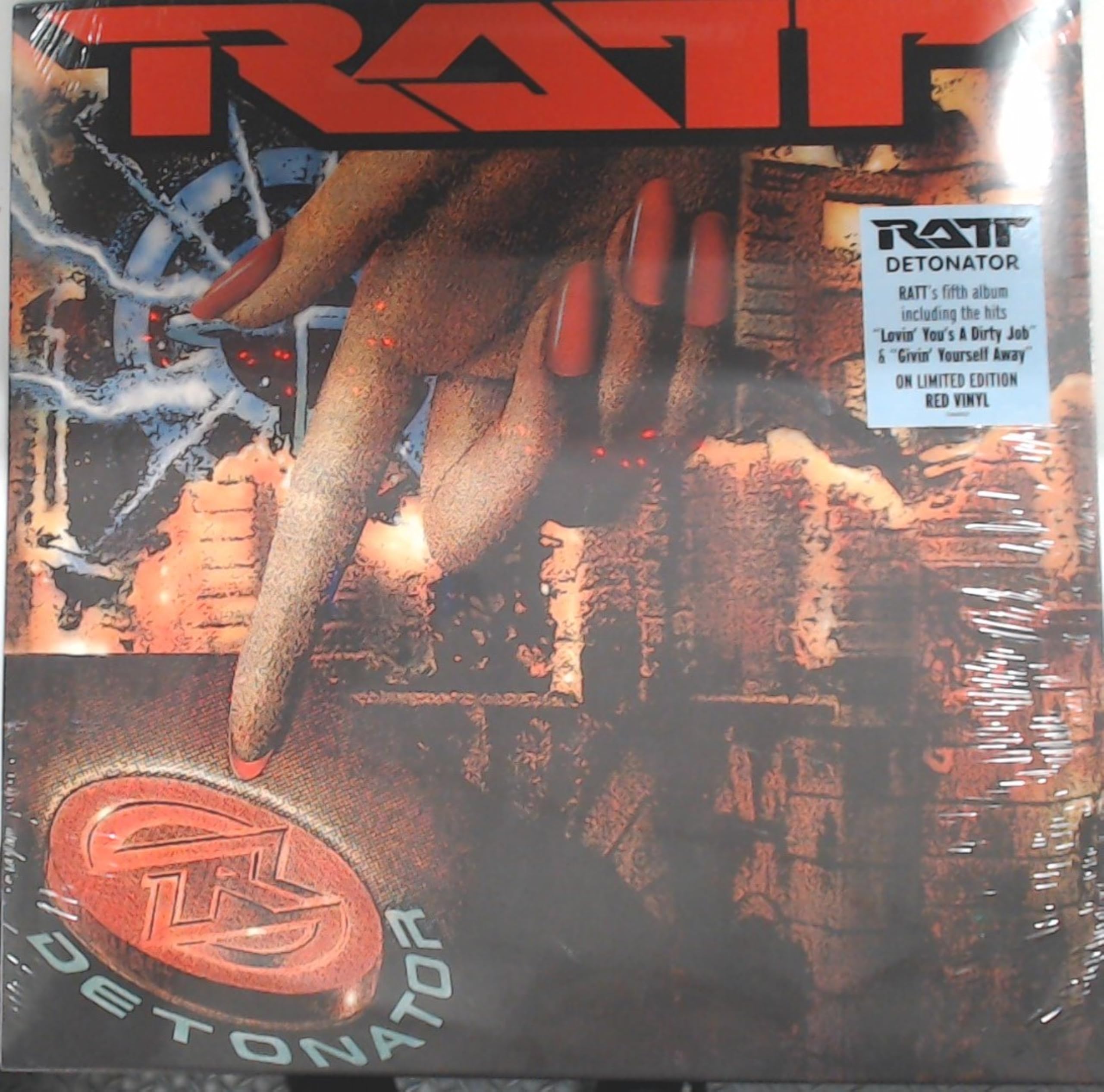 Ratt/Detonator (Red Vinyl) 3868002 New LP NEW