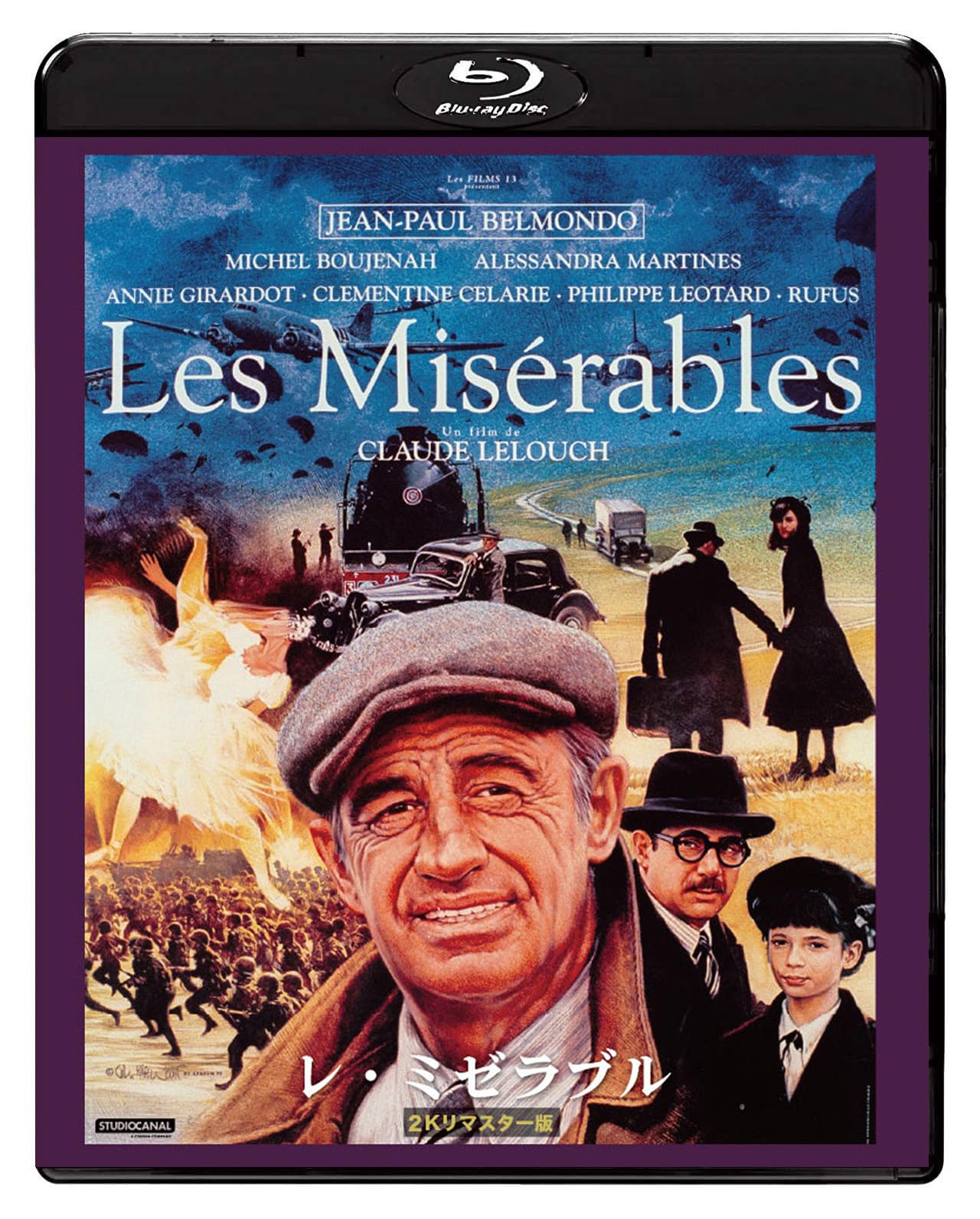 Les Miserables 2K Remastered [Blu-ray] Jean-Paul Belmondo Claude Lelouch  NEW