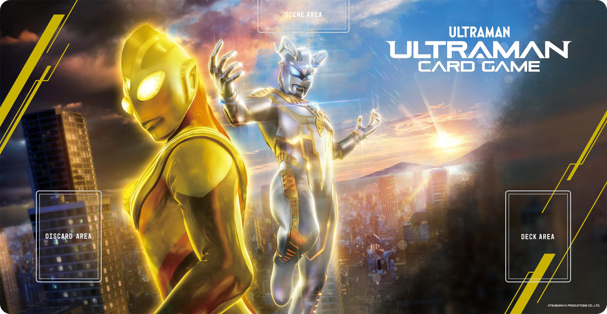'Tsuburaya Ultraman Card Game Official Playmat 1st Anniversary Heroes Radiant NEW'