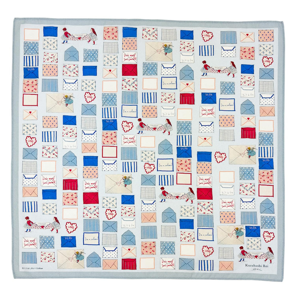 Rei Kurahashi Handkerchief Collection Illustrator Kurahashi Rei BLU NEW
