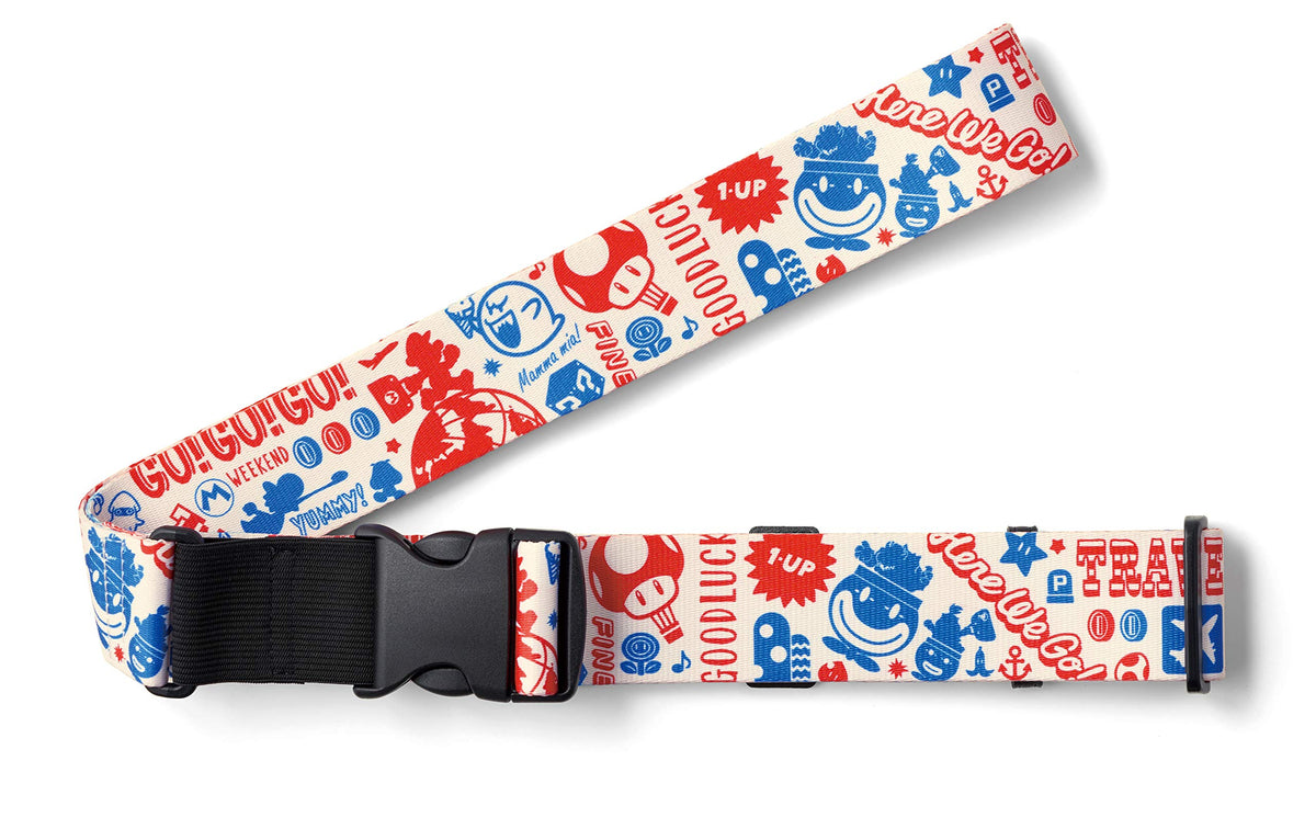 Super Mario Travel Suitcase Belt Original Travel Pattern NEW