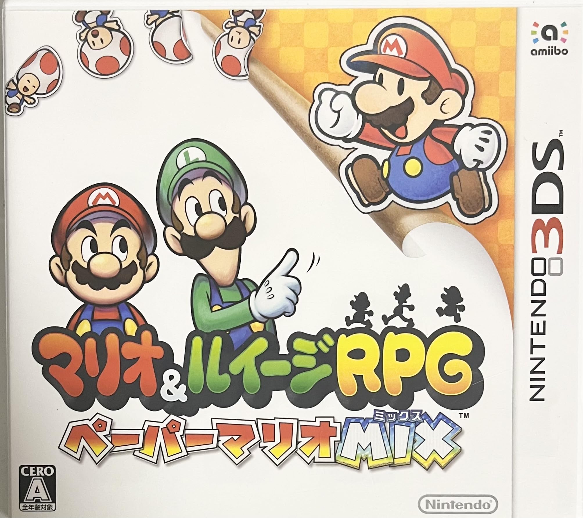 Unopened 3DS Mario & Luigi RPG Paper Mario Mix Nintendo Nintendo Sealed Action