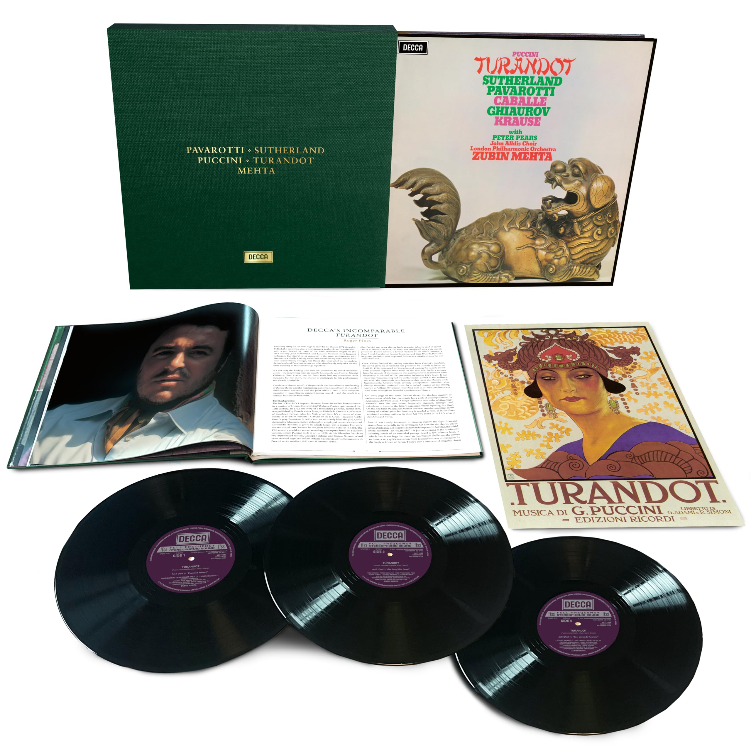Puccini (1858-1924)/Turandot: Mehta / Lpo Sutherland Pavarotti Ca 4871872 New LP