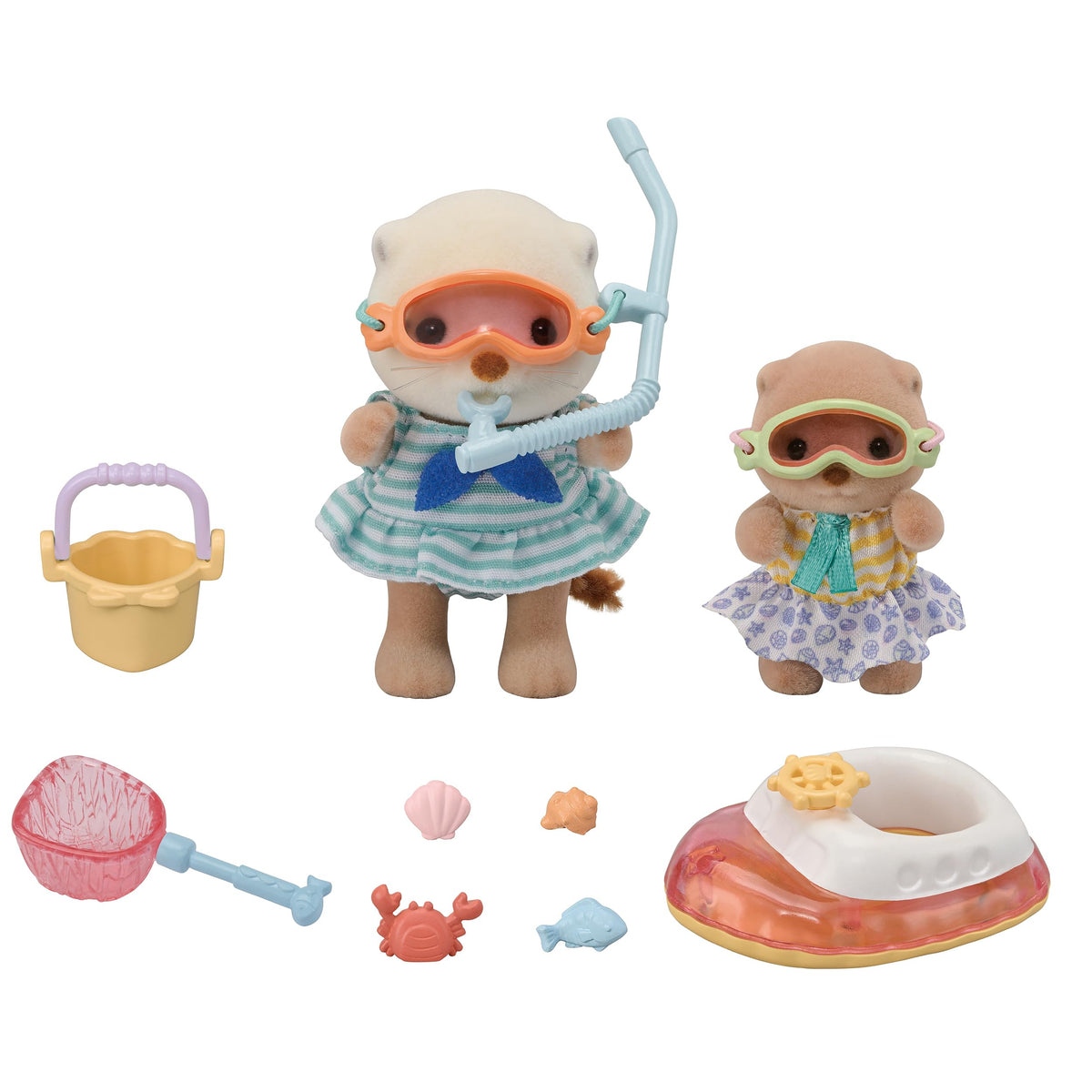 'Sylvanian Families Sea Otter Siblings Sea Play Set Doll Furniture Set NEW'