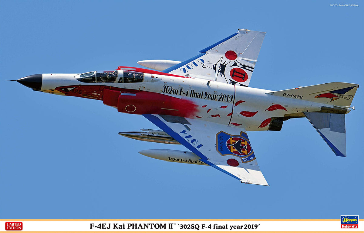 Hasegawa 148 F-4EJ Kai Super Phantom 302SQ F-4 Final Year 2019 Plastic NEW