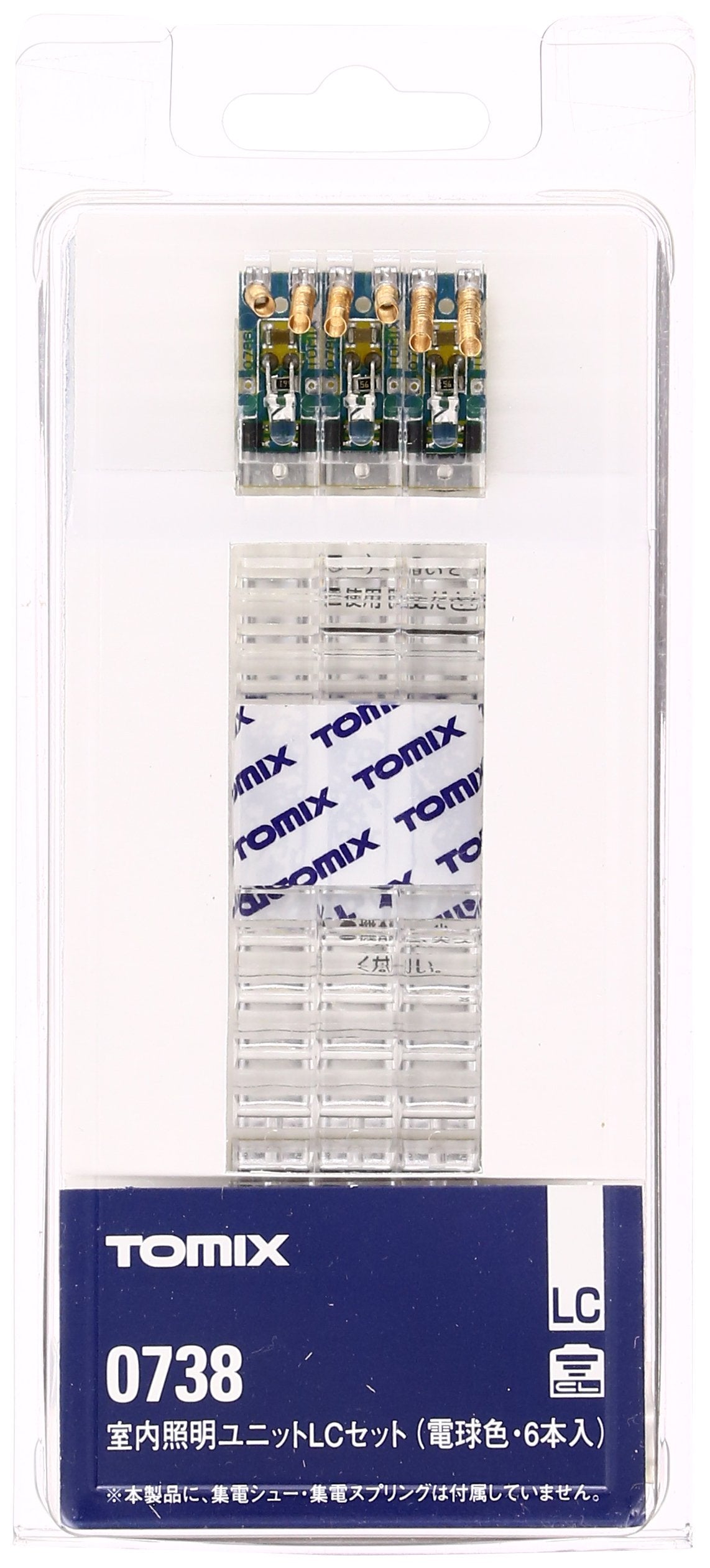 TOMYTEC TOMIX N Gauge Interior Lighting Unit LC Bulb Color 6pcs 0738 Model NEW