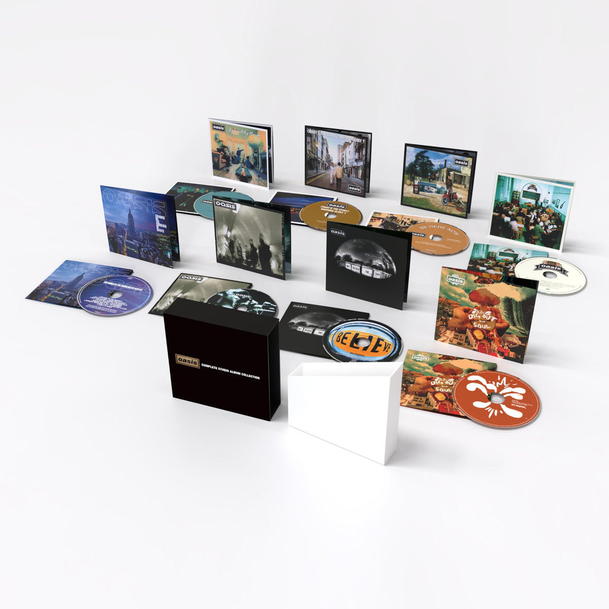 Oasis Complete Studio Album Collection Limited Edition Box w/GOLD Vinyl LP NEW