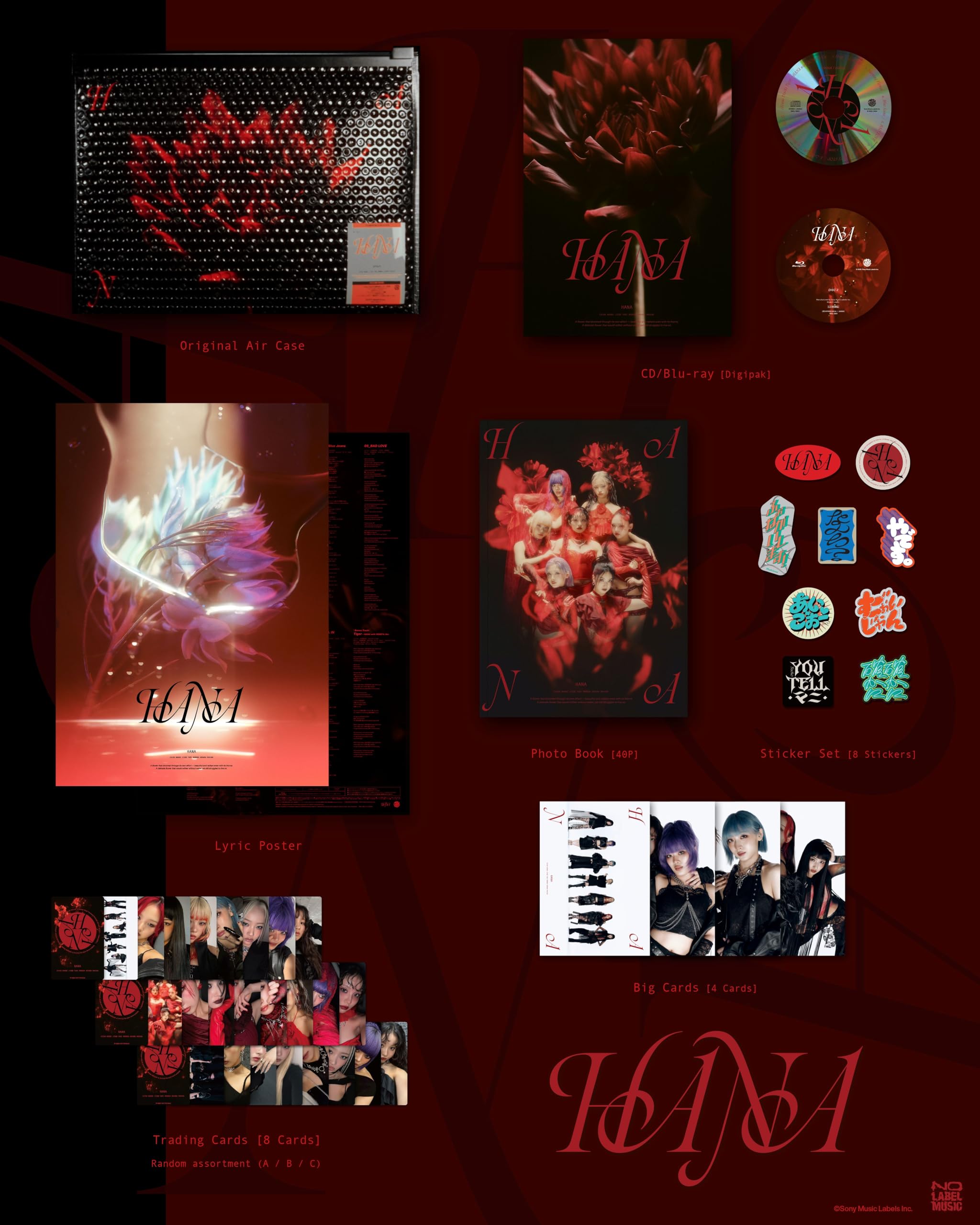 New HANA 1st Album HANA Limited Edition CD+Blu-ray+Booklet+Card Japan SRCL-13610