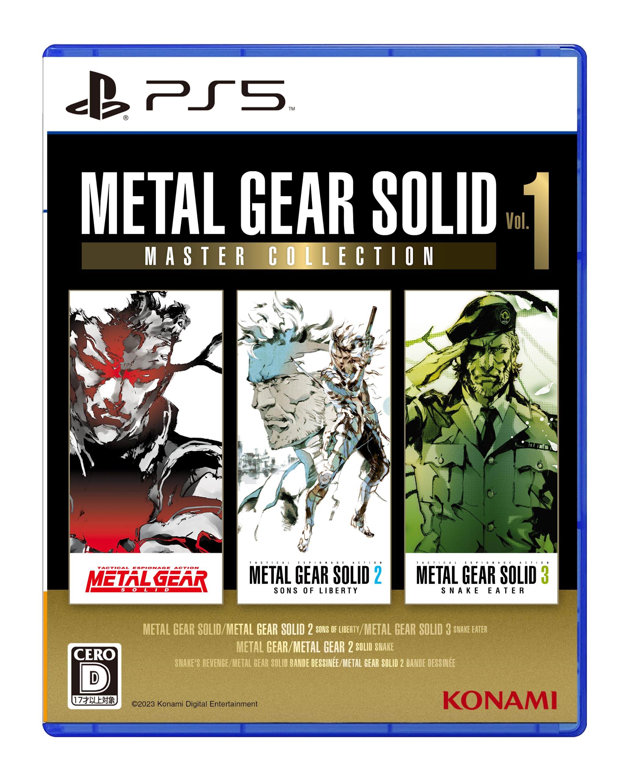 PS5 Metal Gear Solid Master Collection Vol. 1 Sony PlayStation 5 with tracking n