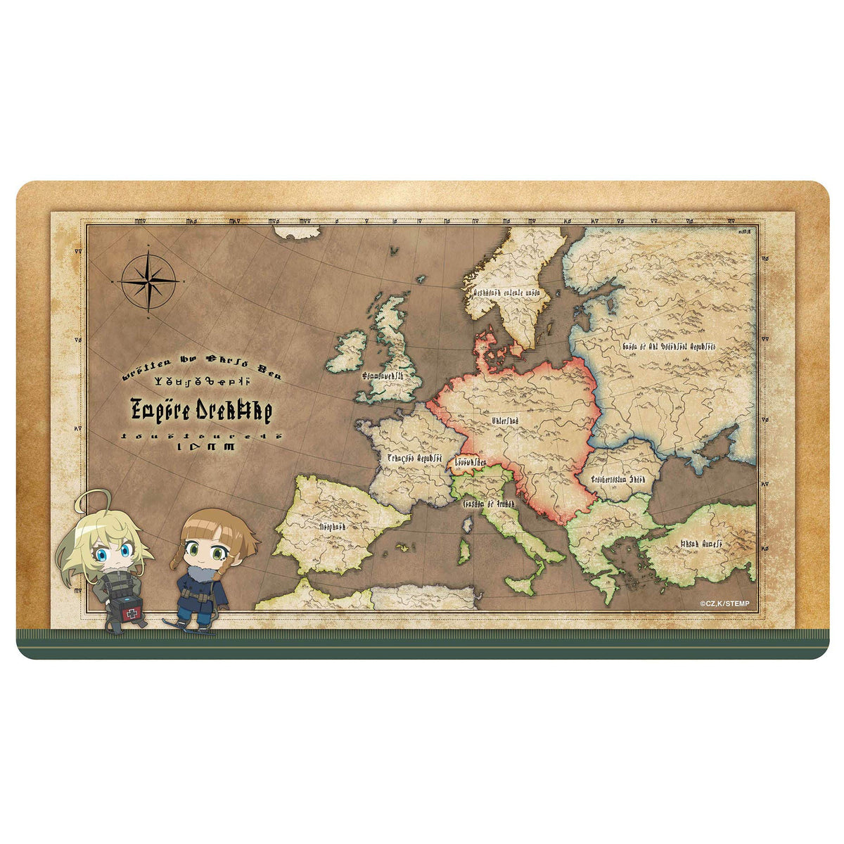 'Groove Garage Saga of Tanya the Evil Movie Empire Map Rubber Mat Tanya Mary NEW'