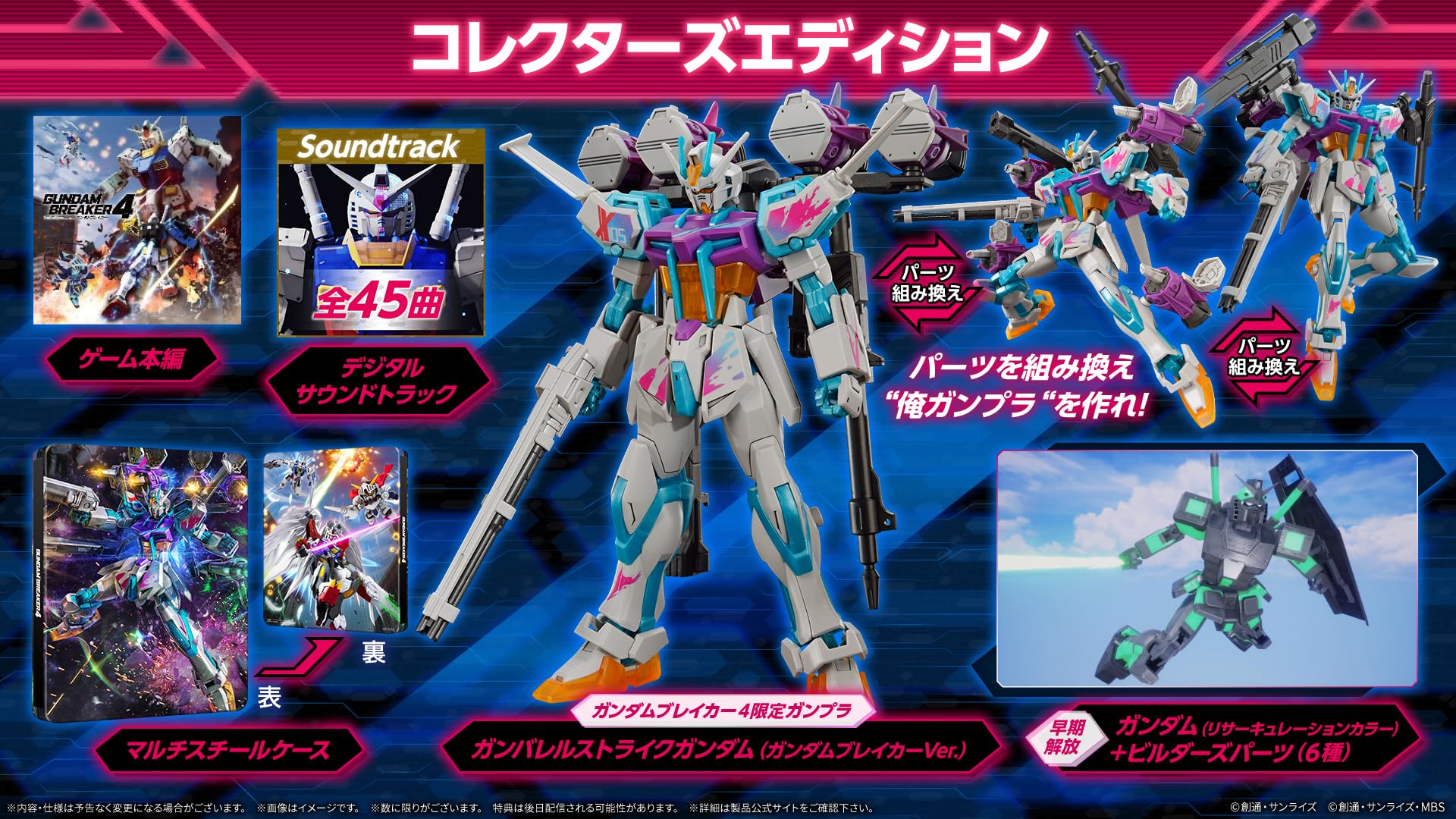 Nintendo Switch Gundam Breaker 4 Collectors Limited Edition NS Japan Sealed NEW