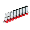 'SK11 SHS308SD Semi-Deep Metric Socket Set 38 Drive 8-19mm 8pc Holder Japan NEW'