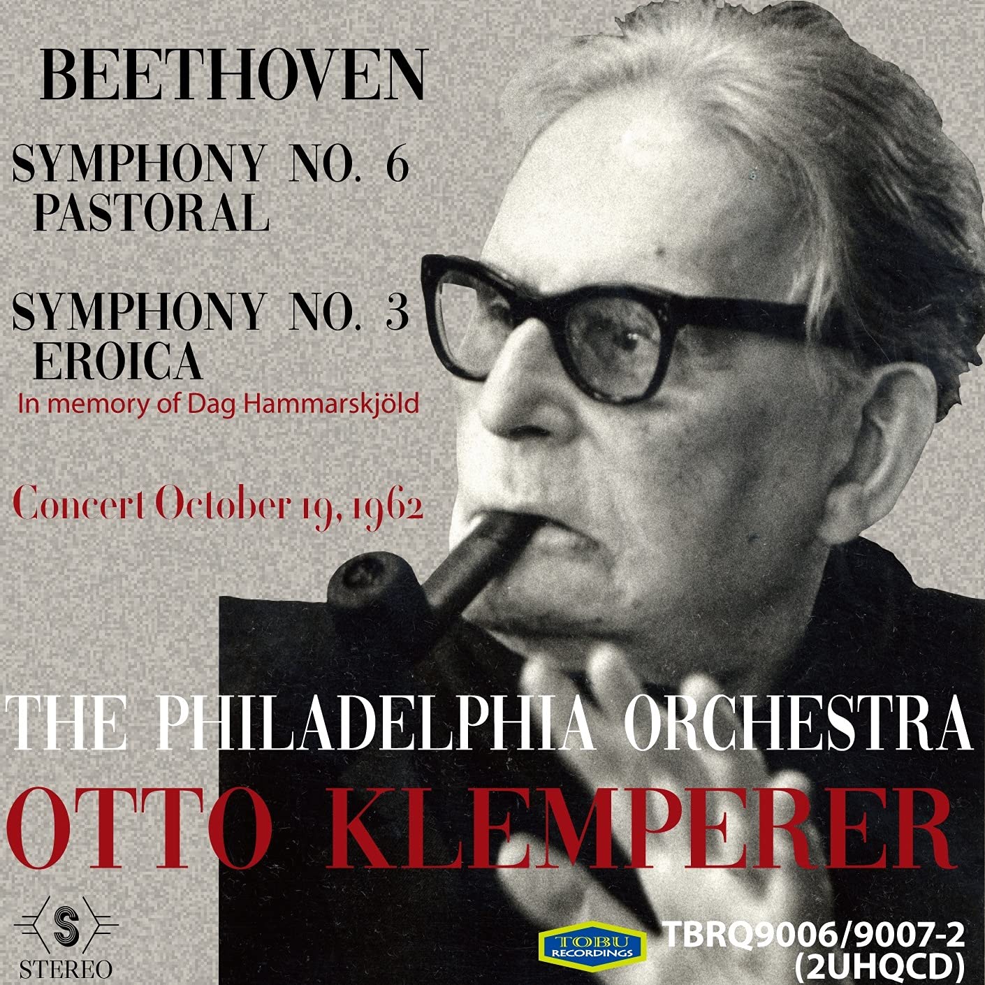 Otto Klemperer Philadelphia Orchestra Beethoven Sym No.6 & 3 2UHQCD w/Track# NEW