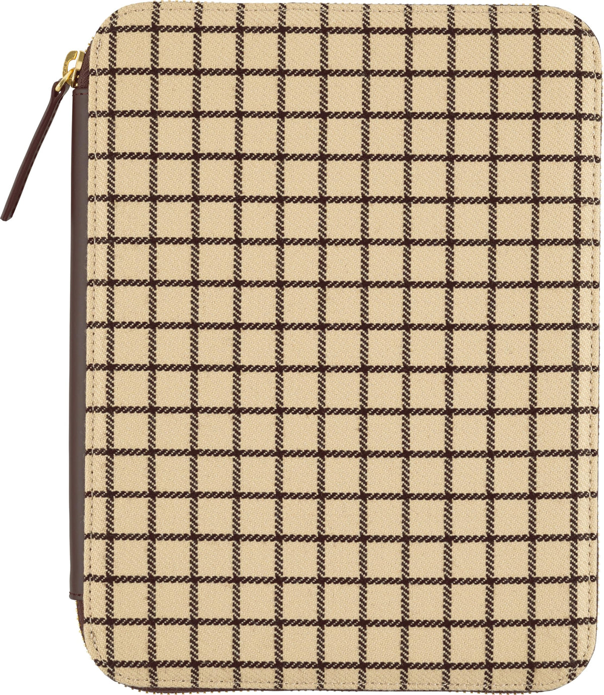Hobonichi Techo Cousin A5 Cover Tight Zip Cafe au Lait Check NEW
