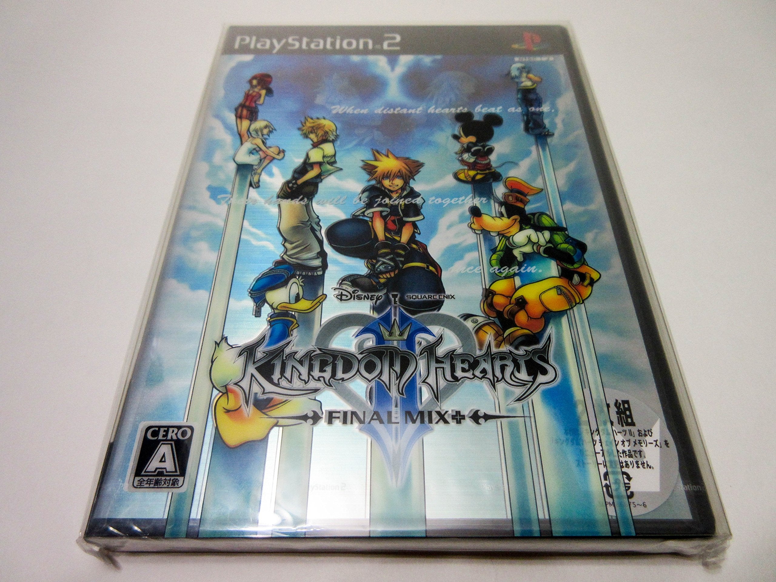 Kingdom Hearts 1 + 2 Final Mix + Set PS2 PlayStation 2 Japan Import Square Enix