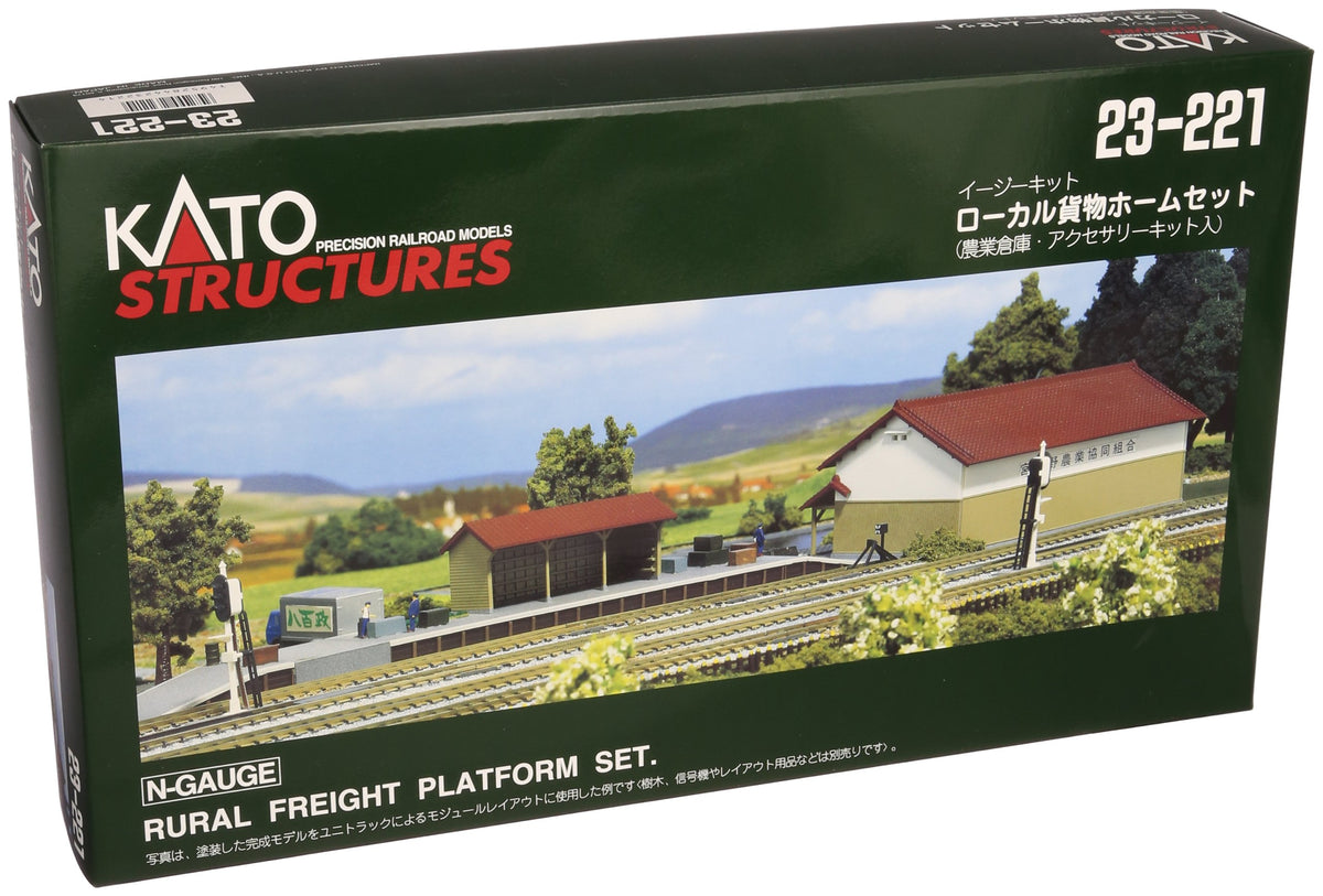 'KATO 23-221 N Gauge Local Freight Platform Set Model Train Accessory NEW'
