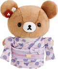 'San-X Rilakkuma Kimono Series Chairoikoguma Collectible Plush Toy NEW'