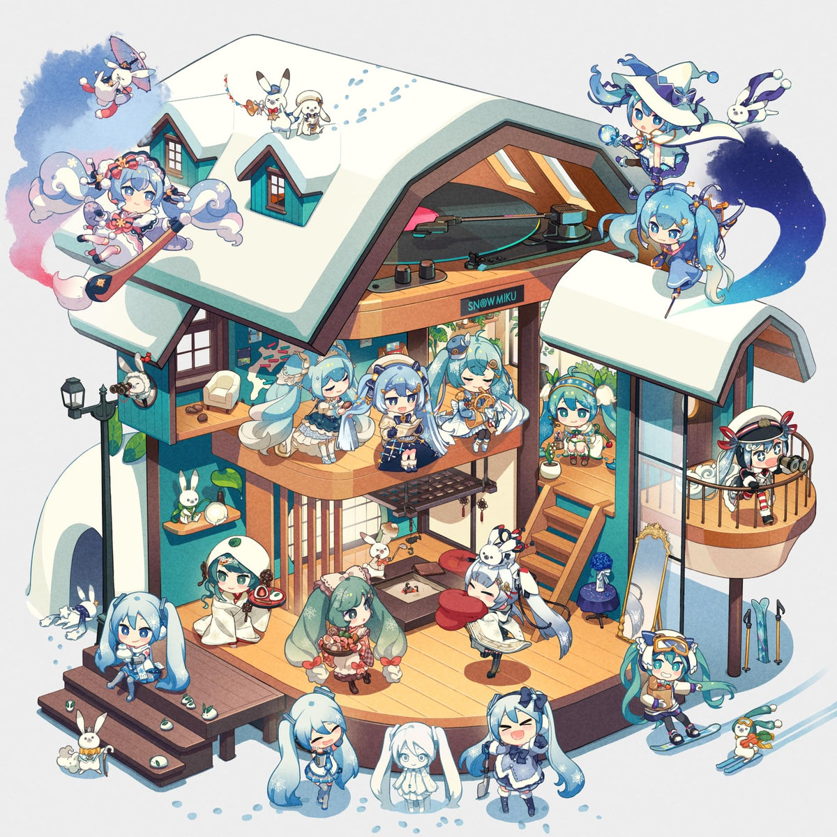 Hatsune Miku SNOW MIKU Theme Song Collection Vinyl Record 2LP HMRC-0003 New NEW