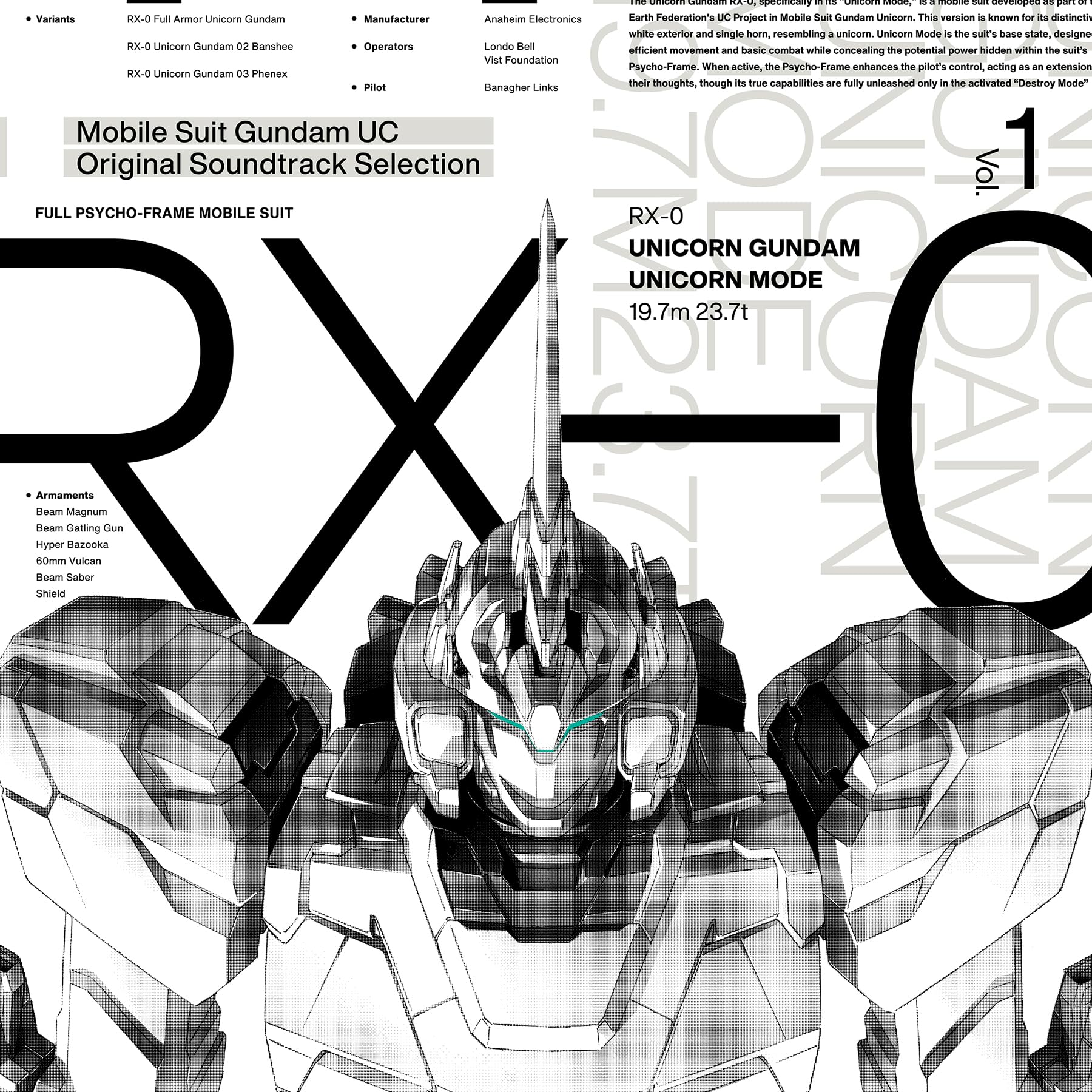 Hiroyuki Sawano MOBILE SUIT GUNDAM UNICORN Original Soundtrack Vol.1 LP record