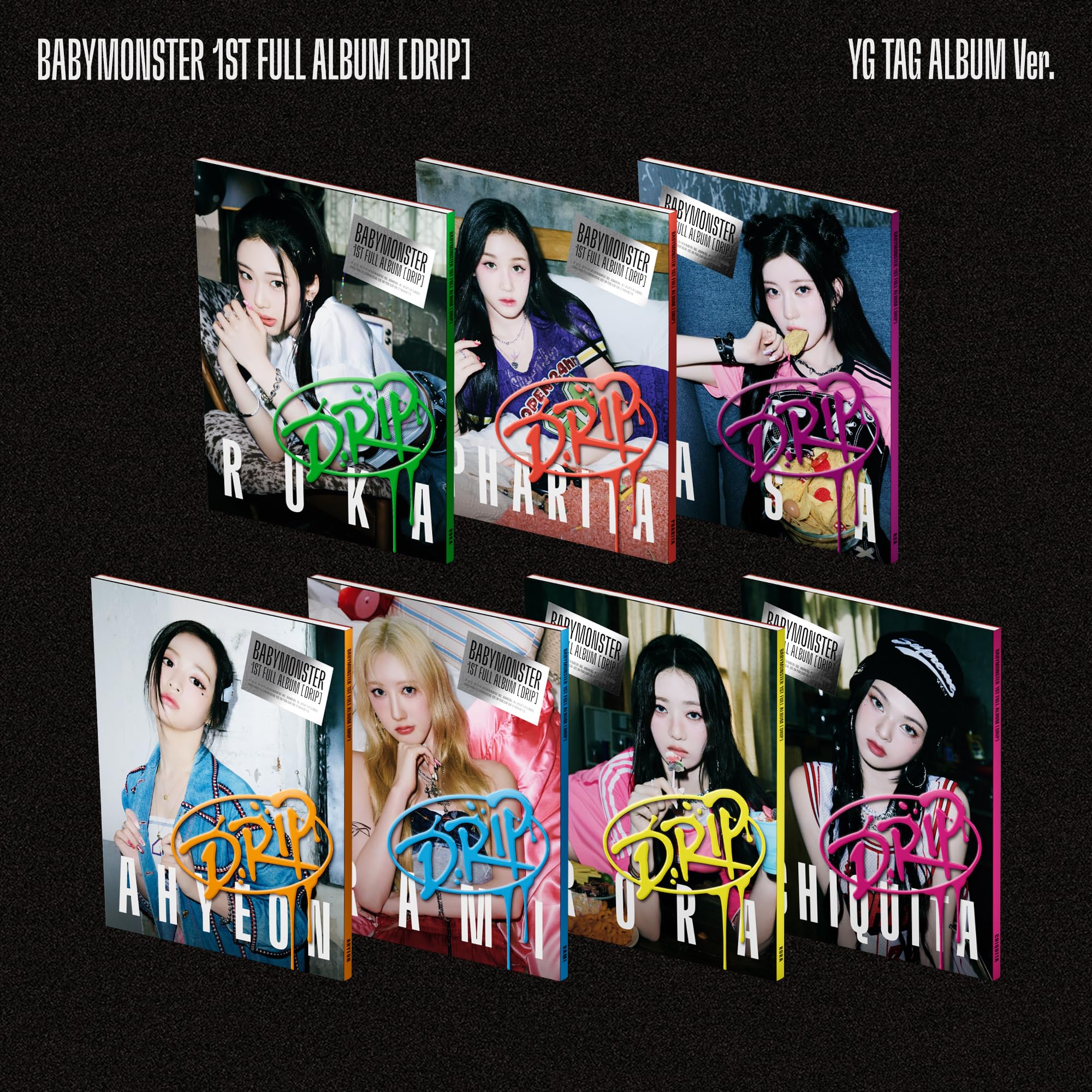 BABYMONSTER DRIP 1st Full Album YG TAG Album Ver Korean Edition NEW
