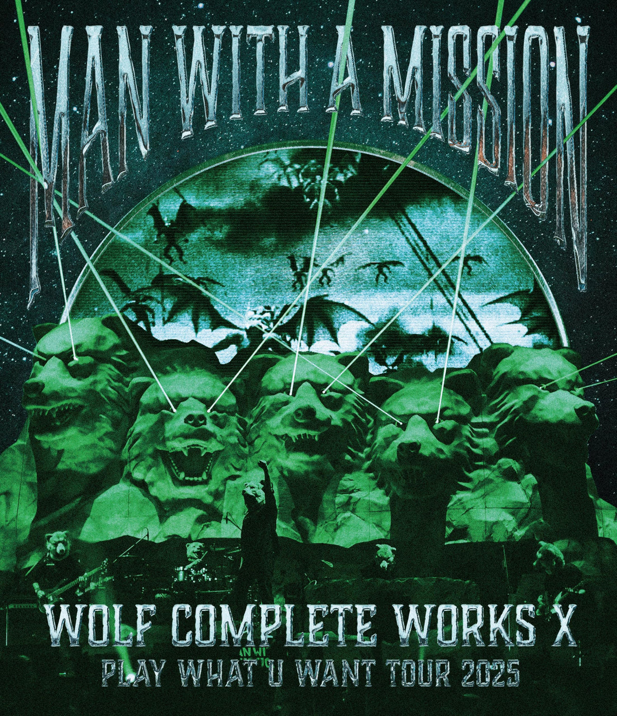 MAN WITH A MISSION MAN WITH A 15th MISSION PLAY WHAT U WANT TOUR 2025 DVD NEW