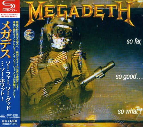 Megadeth - So Far. So Good So What SHM CD From Japan NEW