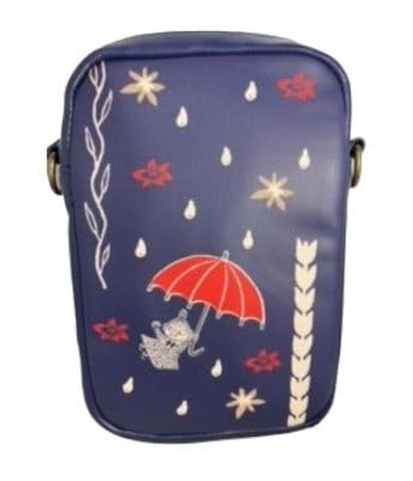 'Moomin Little My 2-Way Mini Shoulder Bag Umbrella Pattern Navy NEW'